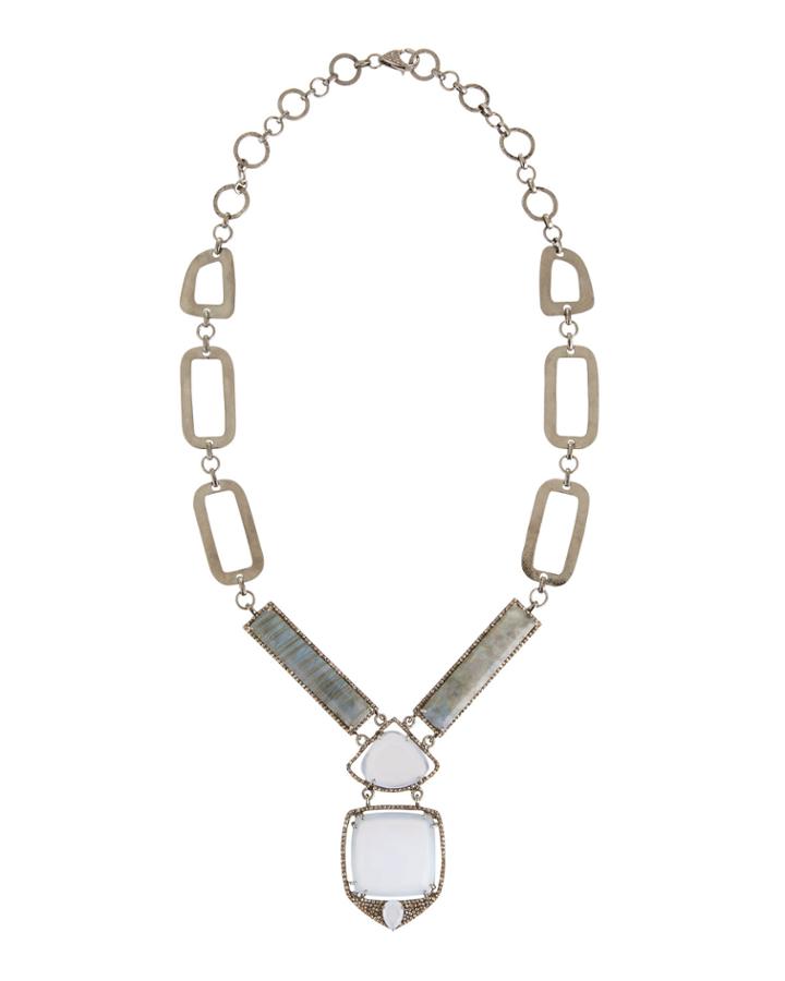 Chalcedony & Labradorite Necklace