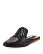 Sabine Flat Perforated Leather