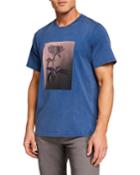 Men's Flower Photo Graphic T-shirt