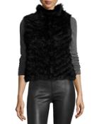 Rabbit Fur Fitted Vest