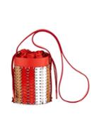 14#01 Chain-link Colorblock Mini Bucket Bag