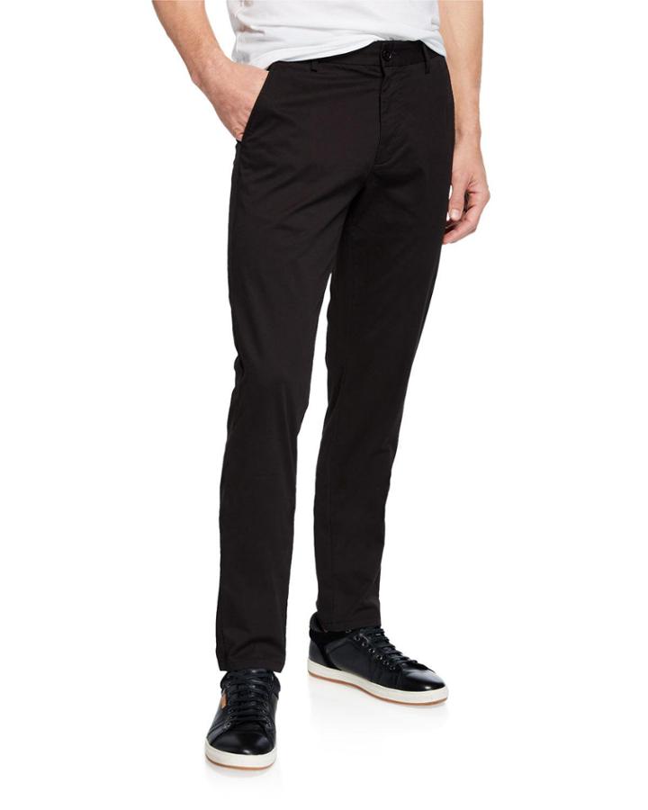 Men's Slim-fit Chino Pants, Black