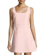 Sleeveless Fit & Flare Dress, Pink