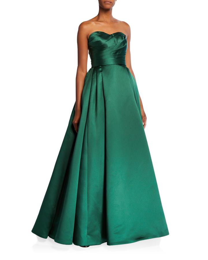 Strapless Sweetheart Taffeta Ball Gown