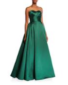 Strapless Sweetheart Taffeta Ball Gown