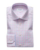 Men's Contemporary-fit Two-tone Check