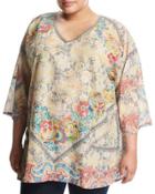 Dunes Floral-print Top, Multi,