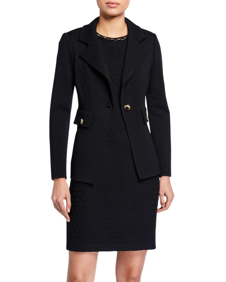 Santana Knit Fitted Blazer