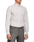Men's Printed Button-down Collar