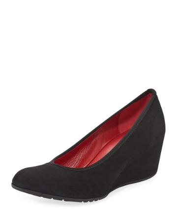 Malina Suede Wedge Pumps