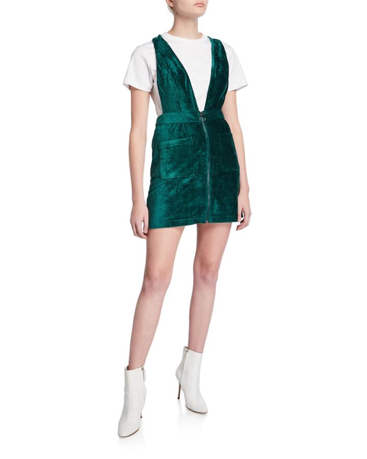 Corduroy Overall Dress