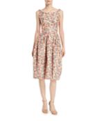 Sleeveless Scoop-neck Bonded-lace Dress