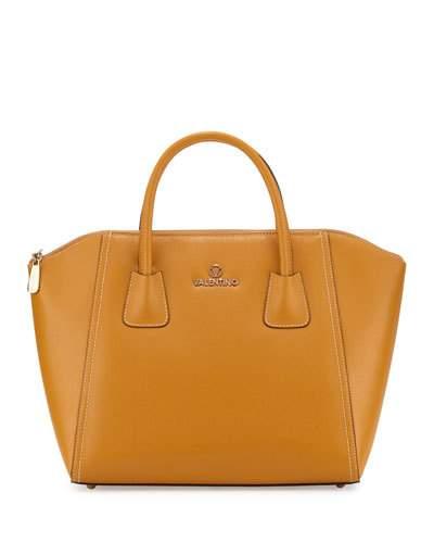 Gigi Saffiano Leather Satchel Bag,