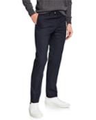 Men's Flat-front Tech Pants, Navy