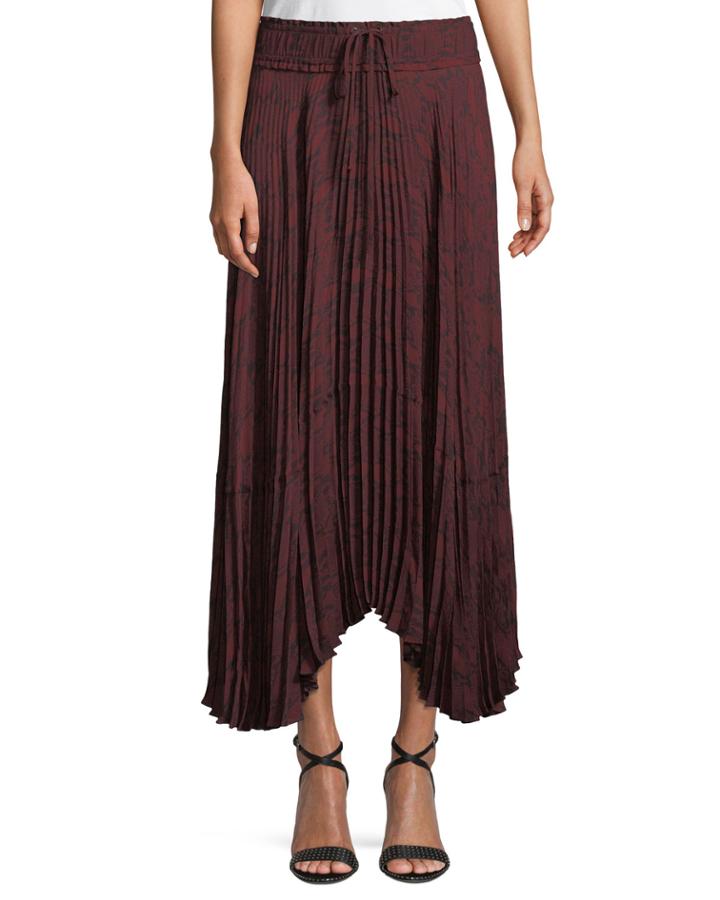 Maya Pleated Snake-print