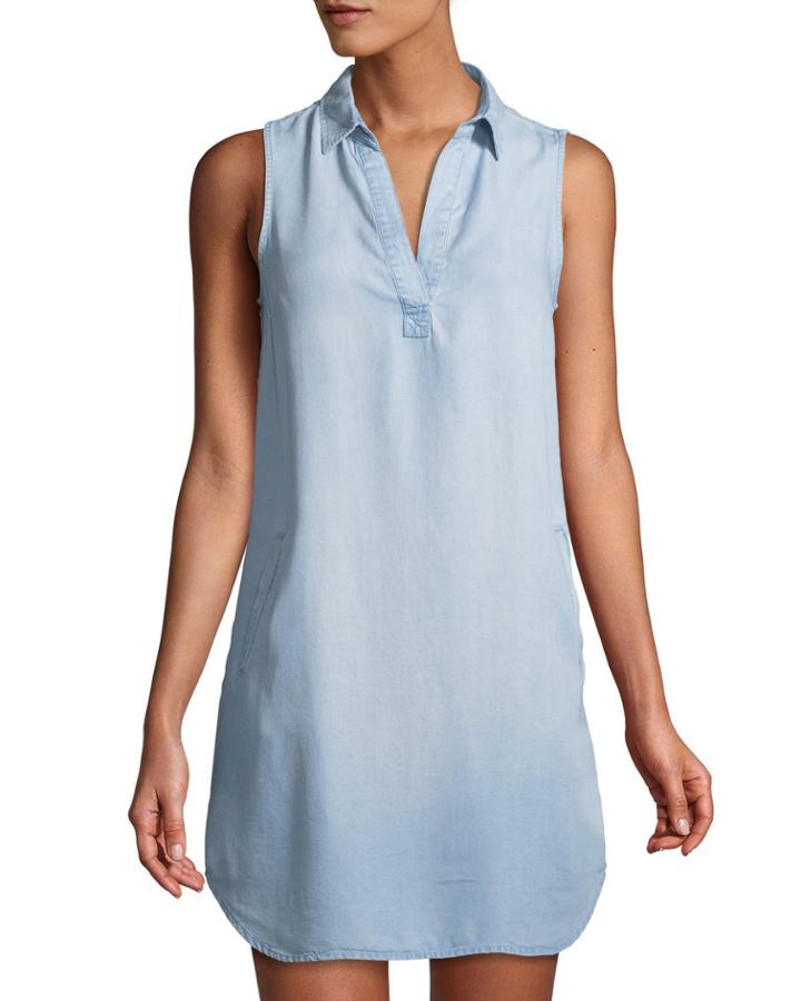 Chambray Sleeveless Tunic