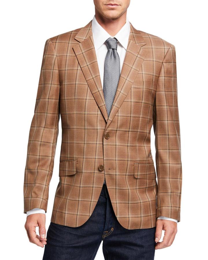 Men's Check Wool-blend