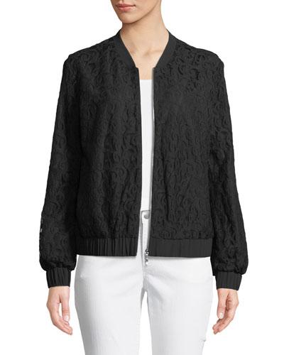 Lace Bomber Jacket