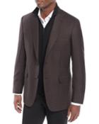 Men's Check Wool/silk Jacket
