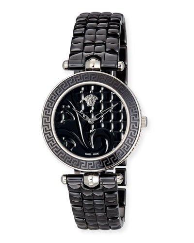 40mm Vanitas Black Ceramic Watch
