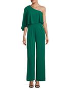 Applause One-shoulder Flutter Jumpsuit