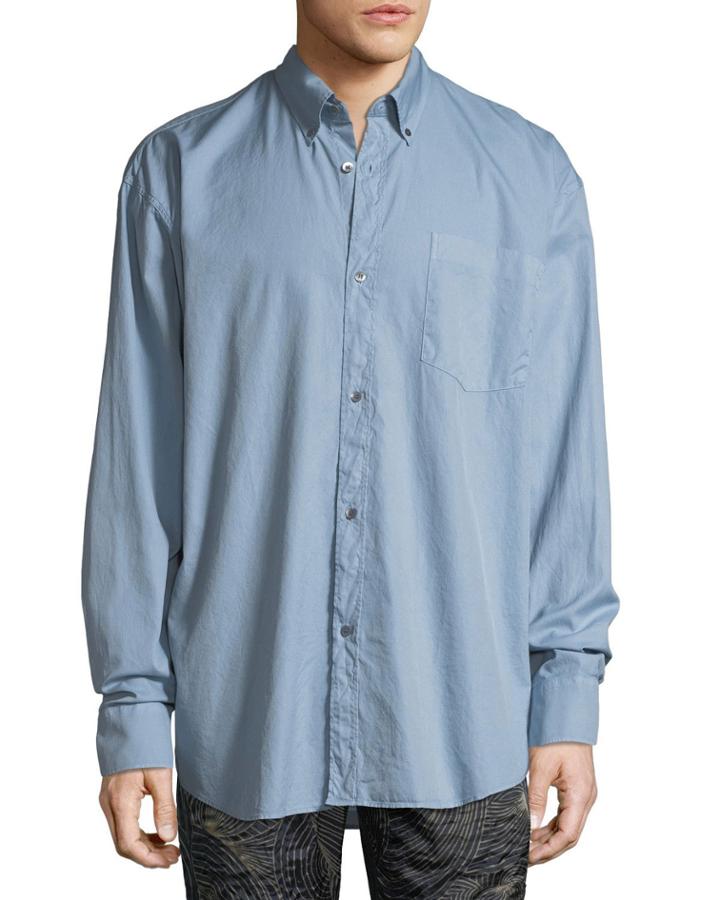 Oversized Chambray Oxford