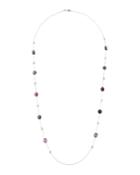 Rock Candy Medium Stone & Bead Station Necklace In Noir