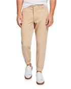 Men's Micro-wale Corduroy Flat-front Pants