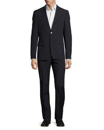 Slim-fit Pinstripe Two-piece Wool