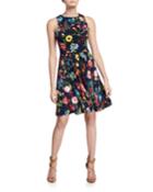 Botanical Bloom Sleeveless Dress