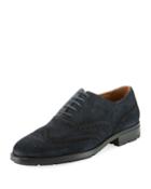Oliver Suede Wing-tip Oxford