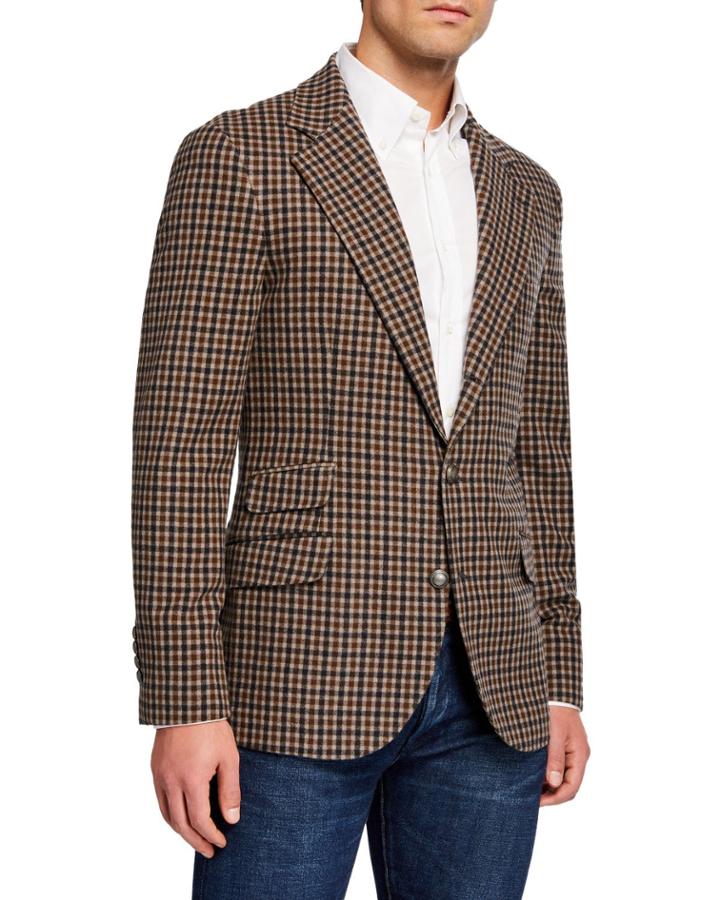 Men's Dak Felt Deconstructed Wool/cashmere Blazer