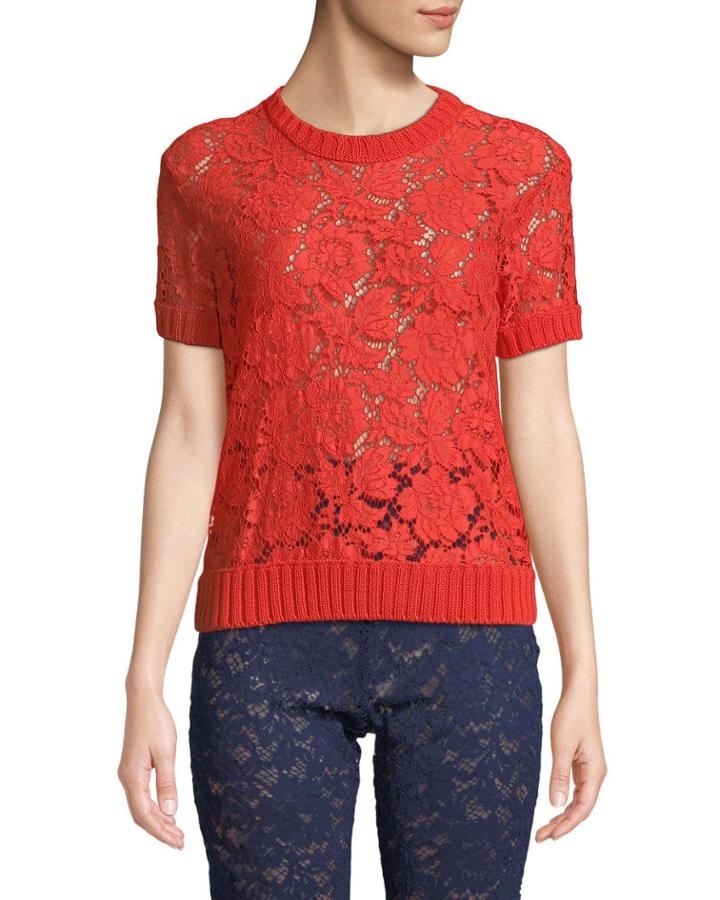 Lace Short-sleeve