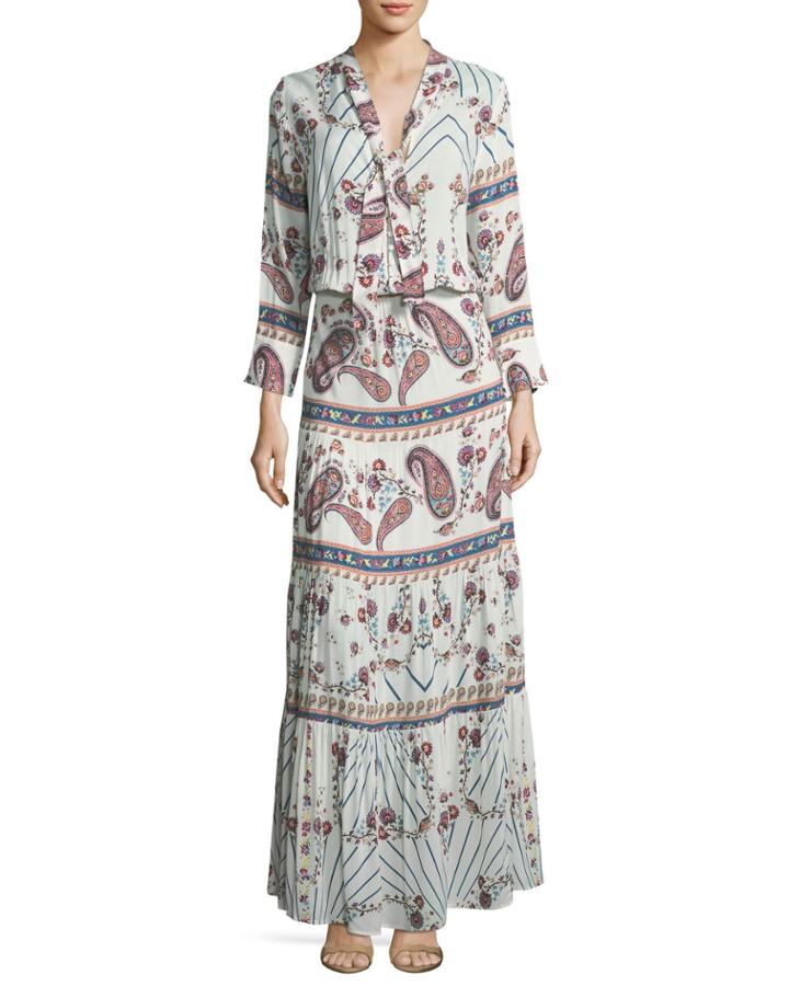 Mel Tie-neck Paisley Summer