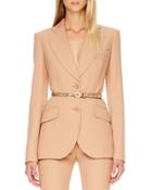 Two-button Crepe Jacket,