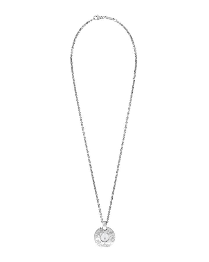 Estate 18k Chopardissimo Floating Diamond Pendant Necklace