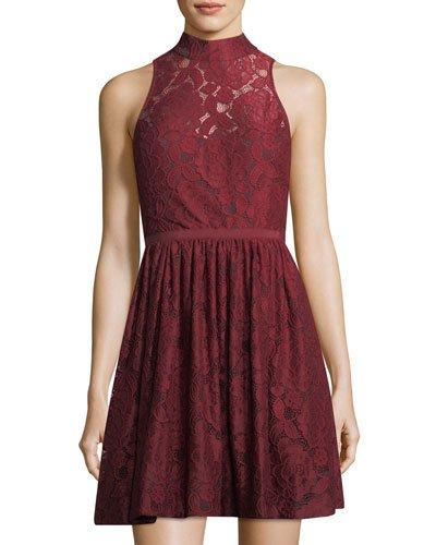 Southport Lace High-neck Dress