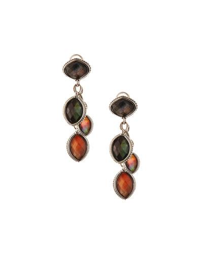 Venus Mother-of-pearl Triple-drop Earrings