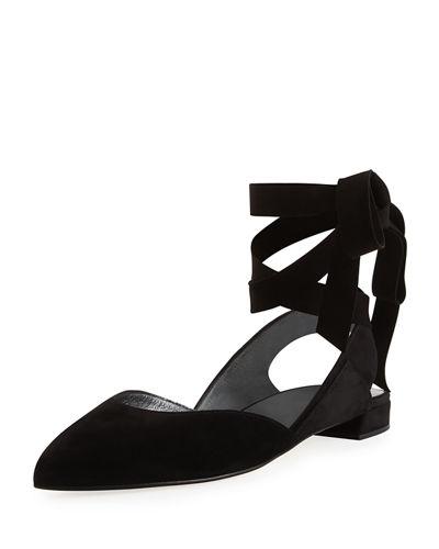 Superson Lace-up Ballerina Flat