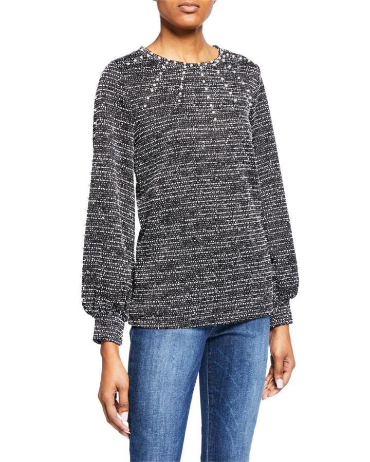 Pearl Tweed Top
