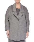 Nobile Wool One-button Jacket, Gray,