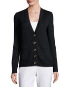 Santana Kint V-neck Cardigan, Black