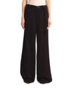 Aperol Honeycomb Viscose Trousers