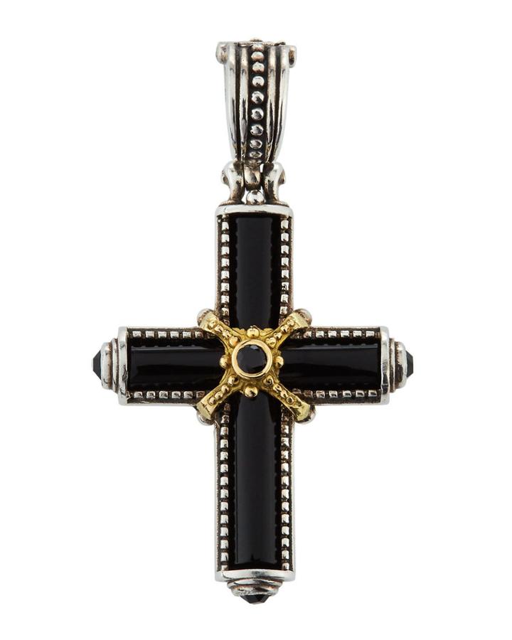 Ismene Cross Pendant W/ Black