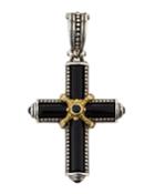 Ismene Cross Pendant W/ Black