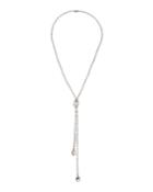Long Crystal Bolo Necklace