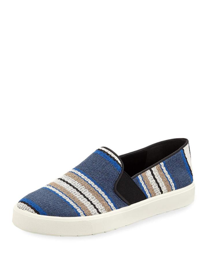 Blair Striped Fabric Slip-on