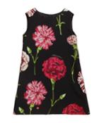 Girl's Sleeveless Floral Dress,