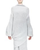 Fluid Speckle-knit Mock-neck
