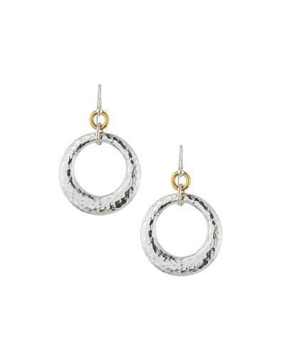 Hoopla Large Tapered Ring Drop Earrings